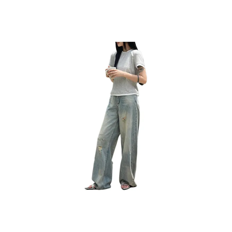 ZNZX Jeans Women's Vintage Blue-3