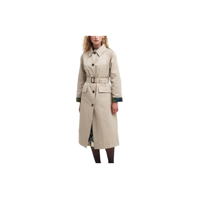 BARBOUR Showerproof Trench Coat Trench Coat Women's Light Yellow Umber-3
