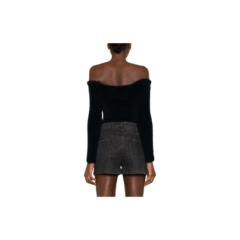 MOSCHINO Denim Shorts Women's Black-2