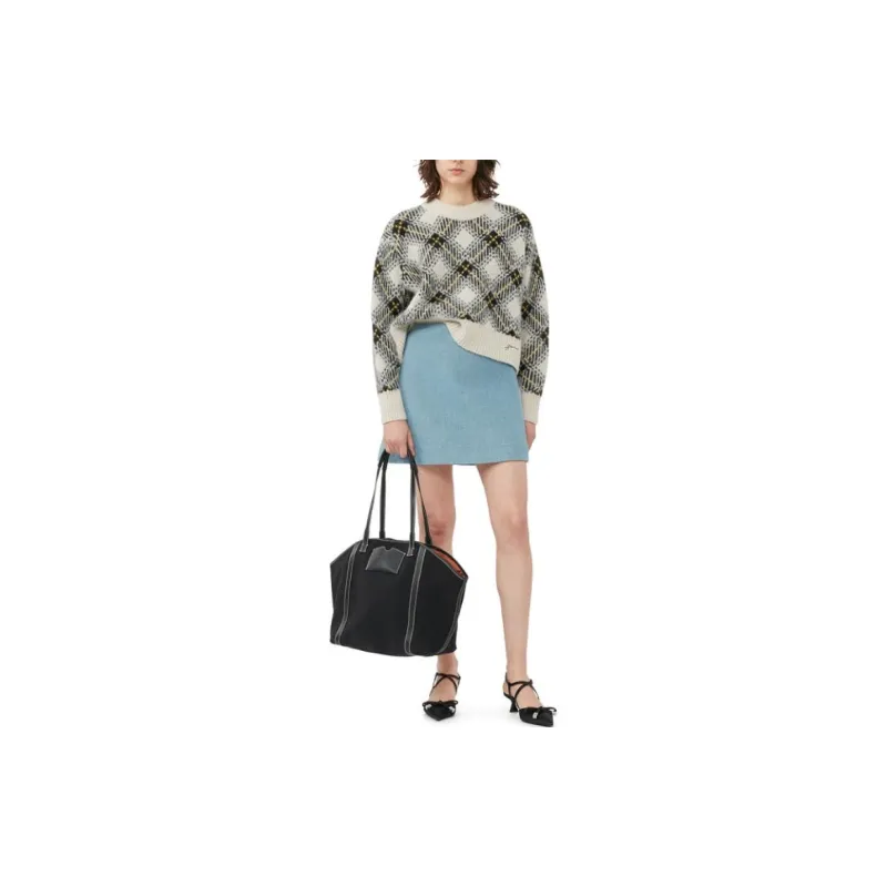 GANNI Argyle-jacquard Wool-blend Jumper-2