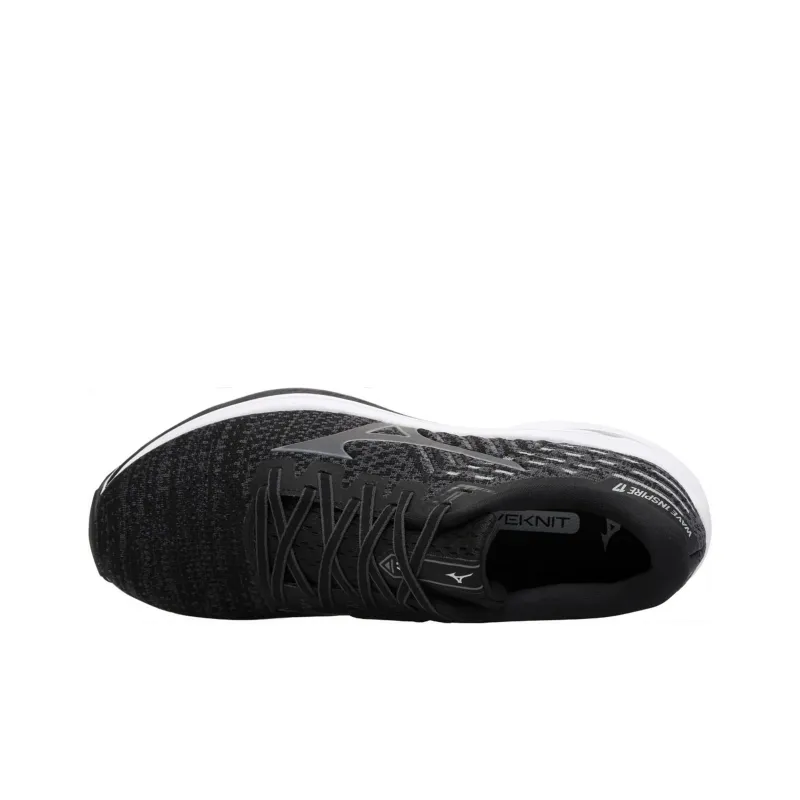 Mizuno Wave Inspire 17 Running Shoes Unisex Low-Top Black/White-2
