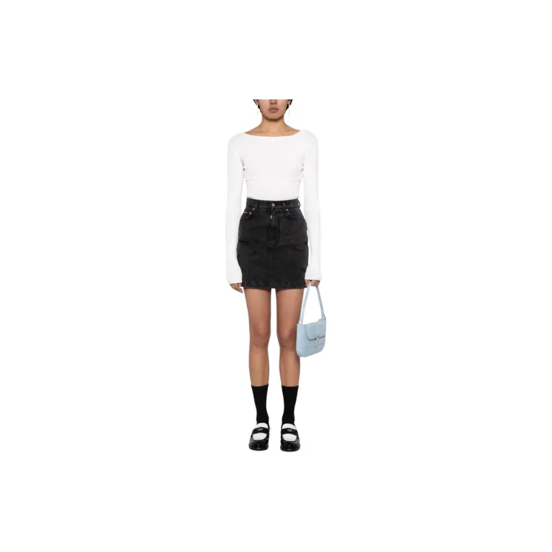 LOW CLASSIC Boat neck Ribbed Jumper-1