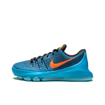 Nike KD 8 'OKC' KD 8 Anti-Slip Wear-Resistant Low-Top Children's Basketball Shoes Blue Teenagers
