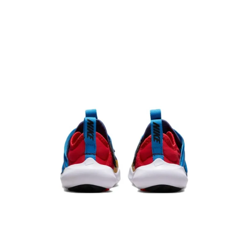 Nike Flex Advance Abrasion Resistant Low Top Running Shoes Blue Red Infant And Toddler-4