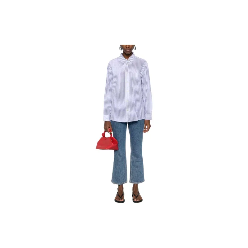ISABEL MARANT ETOILE Esola Striped Buttoned Shirt-1