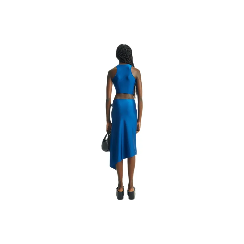 COPERNI Floral appliqué Asymmetric Midi Skirt-2