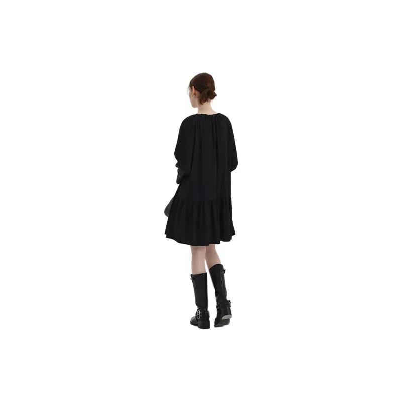 Boutique By Babymoon Long Sleeved Dress Women's Black-1