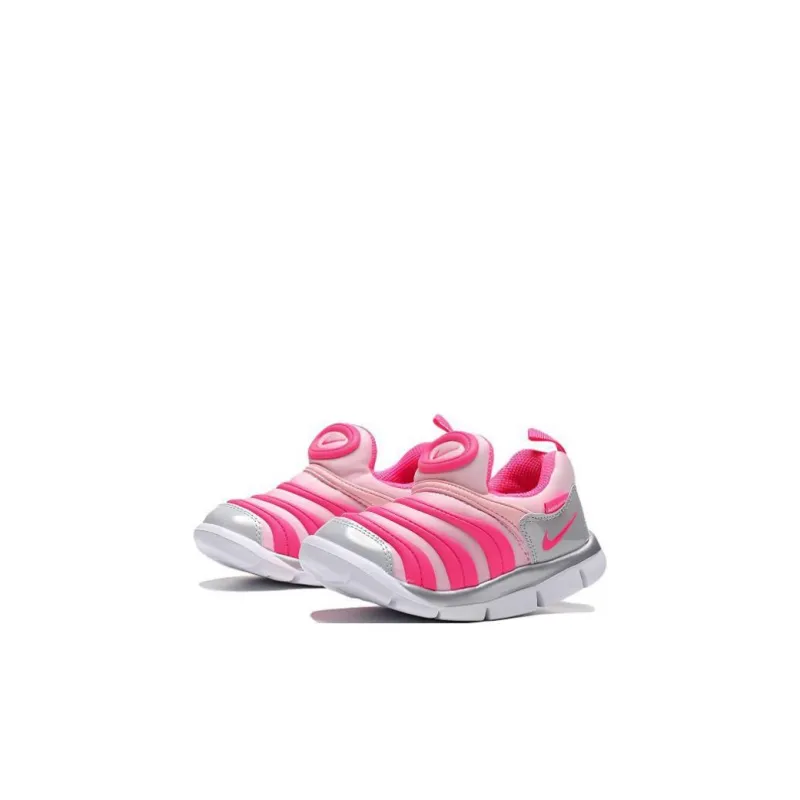 Nike Dynamo Free Slip Resistant Shock Absorbers Low Top Sports Casual Shoes Pink White Infant And Toddler-2
