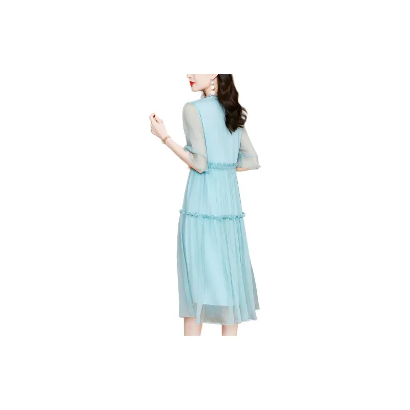 Ink Beauty Short Sleeved Dresses Women's-3