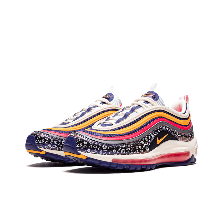 pink white yellow green air max 97