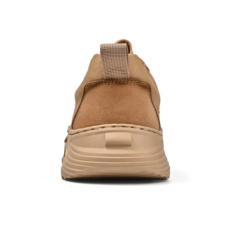 Laoks Men's Casual Shoes Men Low Top Khaki/Black-2