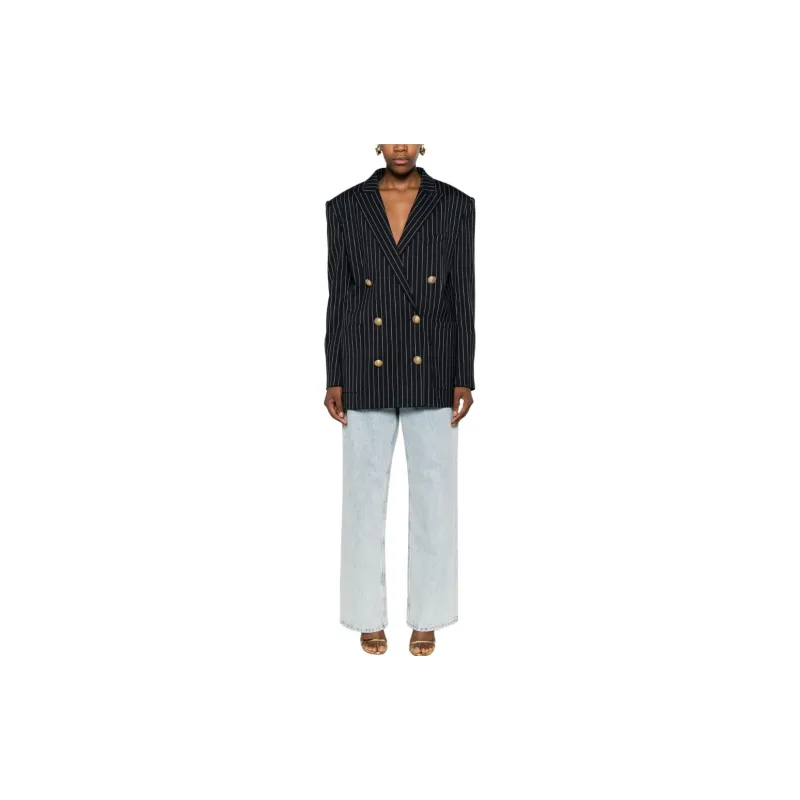 BALMAIN Business Suit Coat Women's Marine Blue-1