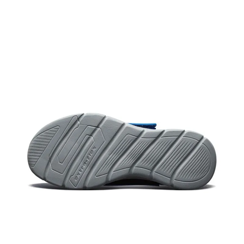 Skechers Comfy Flex 1.0 Slip Resistant Cushioning Abrasion Resistant Kids Lifestyle Shoes Black Royal Blue Teenagers-4