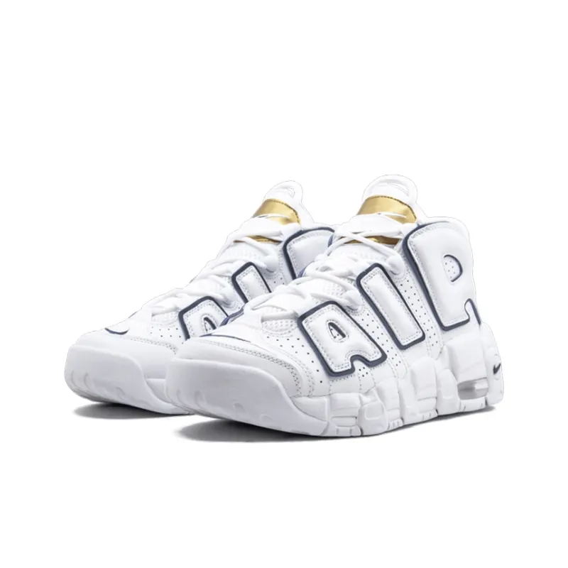 Nike Air More Uptempo White Midnight Navy GS-2