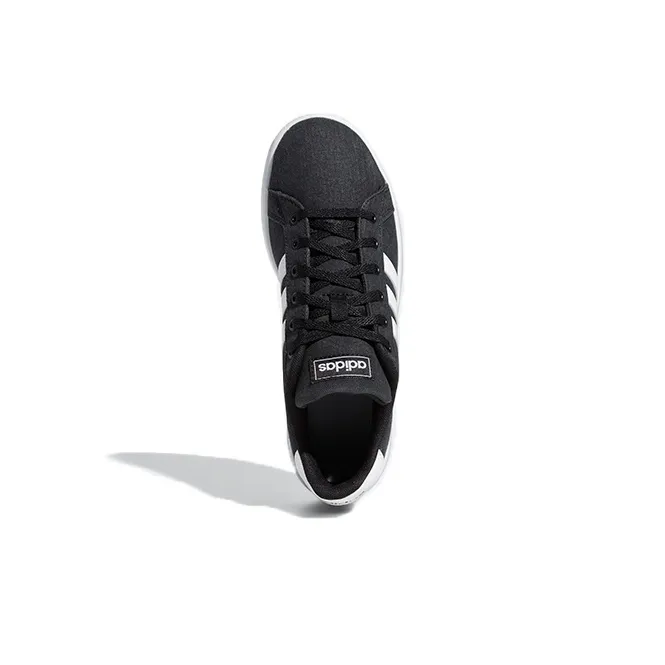 Adidas Neo GRAND COURT K Breathable Low Top Skateboard Shoes Gray Black Kids'-4
