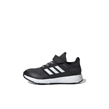 Adidas Fortafaito El K Breathable Low Top Running Shoes Black Gray Kids'
