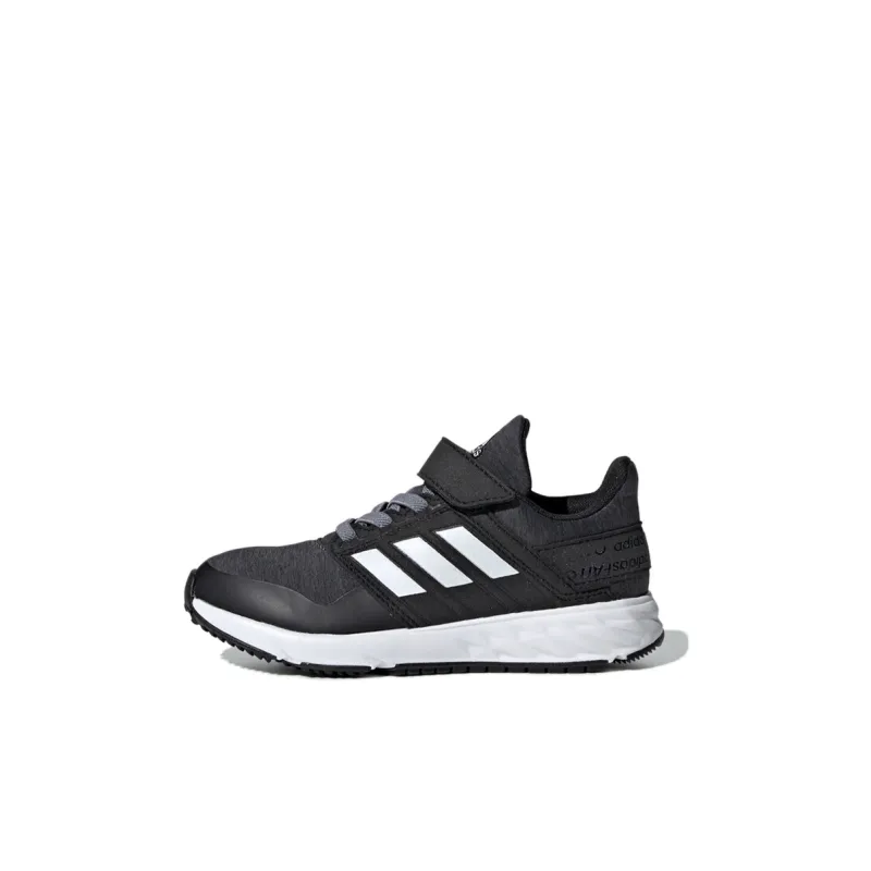 Adidas Fortafaito El K Breathable Low Top Running Shoes Black Gray Kids'-0
