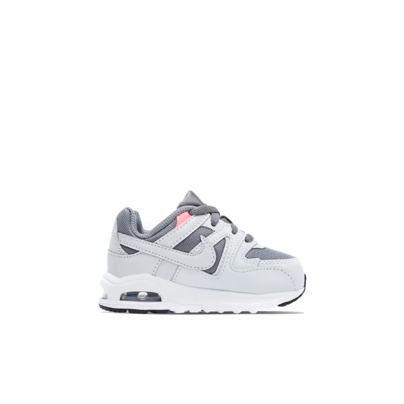 Nike Command Fle Slip Resistant Cushioning Abrasion Resistant Rebound Breathable Low Top Toddler Shoes Gray White Baby-1