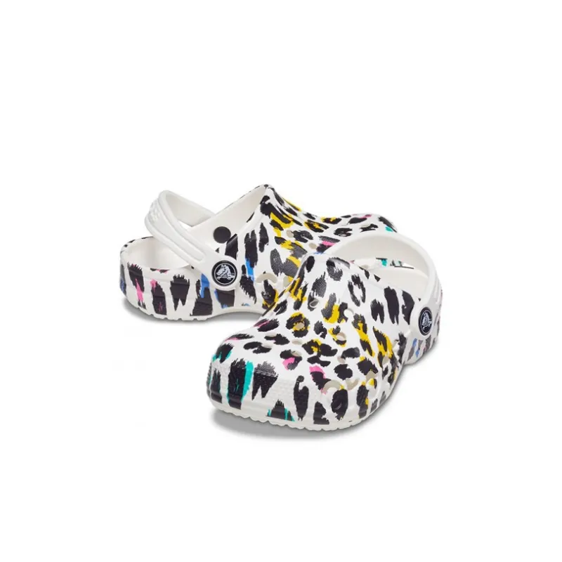 Crocs Classic Clog Bae Clog Sandal Leopard Print Kids'-3