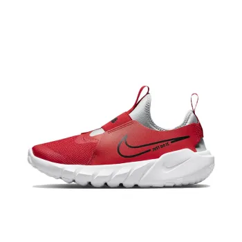 Nike Flex Runner 2 Cushioning Anti-Slip And Wear-Resistant Low-Top Kids' Running Shoes Red Black Teenagers