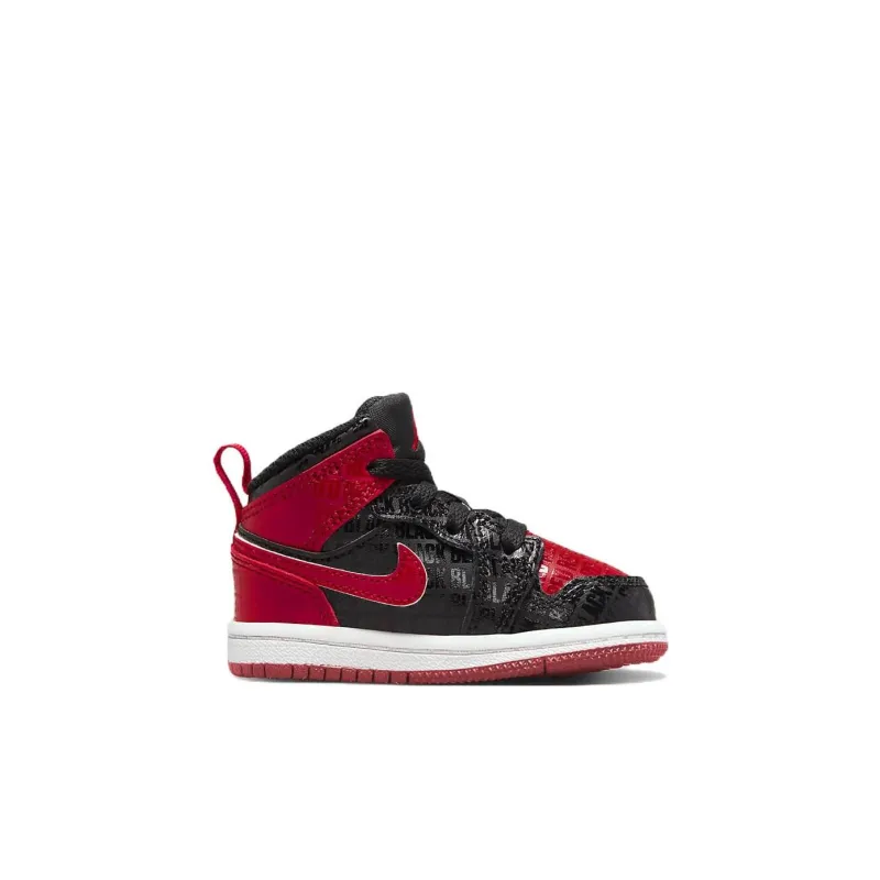 Jordan 1 Mid Black + Red = Bred TD-1