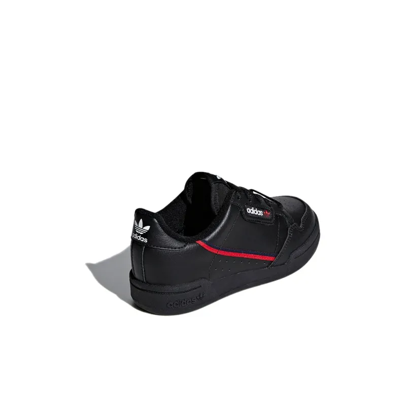 Adidas Originals Continental 80 Low-Top Kids' Skateboarding Shoes Black Children Aged 3-7 Years Old-3