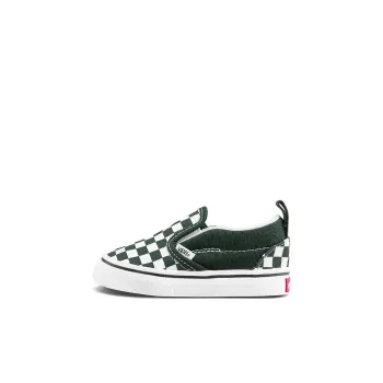 Vans Slip-on V Lightweight And Wear-resistant Low-Top Skateboard Shoes Green White Infant And Toddler