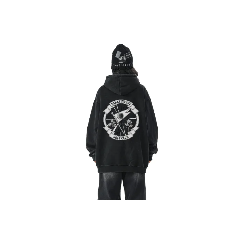 FAKE VINTAGE Sweatshirt Unisex Black-2