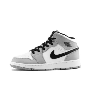 Jordan 1 Mid Light Smoke Grey GS
