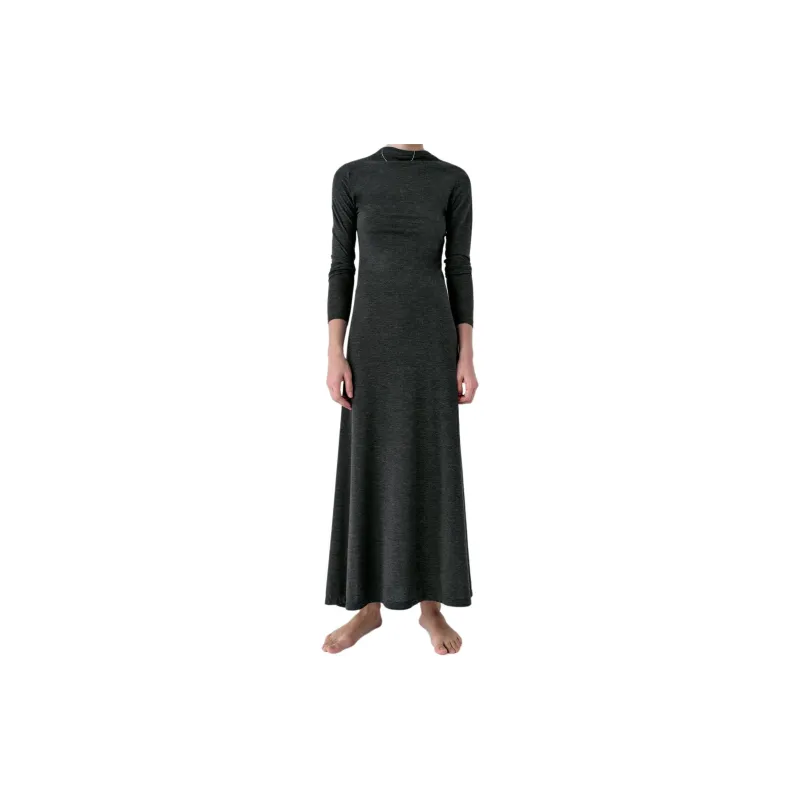 ZARA Long-Sleeved Dresses Women's Gray-2