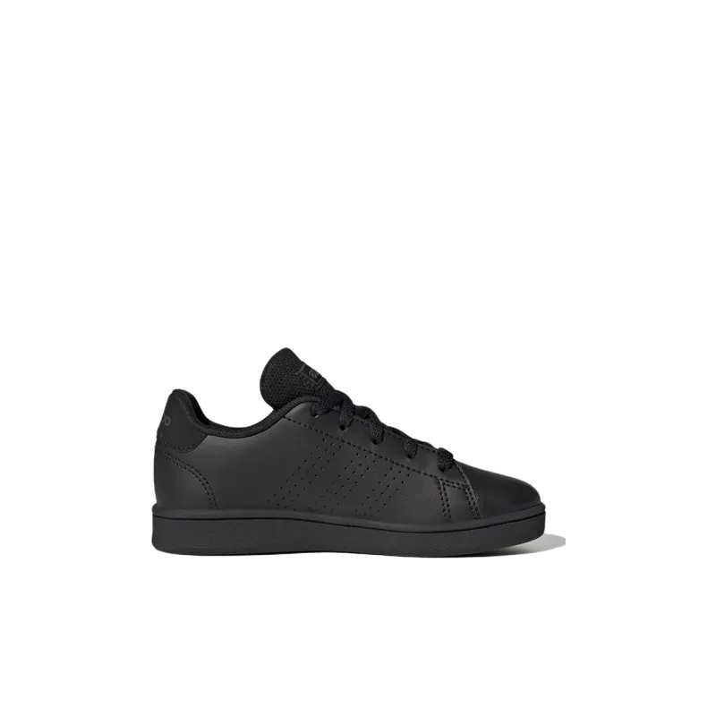 Adidas Neo ADVANTAGE K Anti Slip Wear Resistant Low Top Skateboard Shoes Black Kids'-1