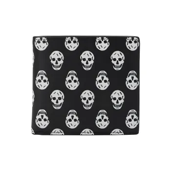Alexander McQueen Calfskin Wallet Men's Black