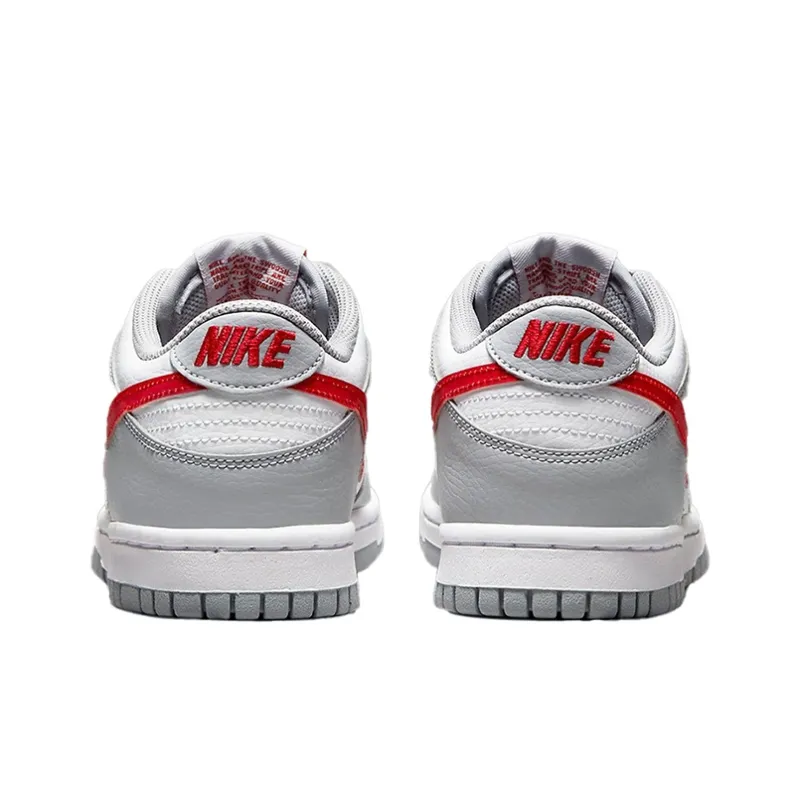 Nike Dunk Low GS 'Grey Red'-4