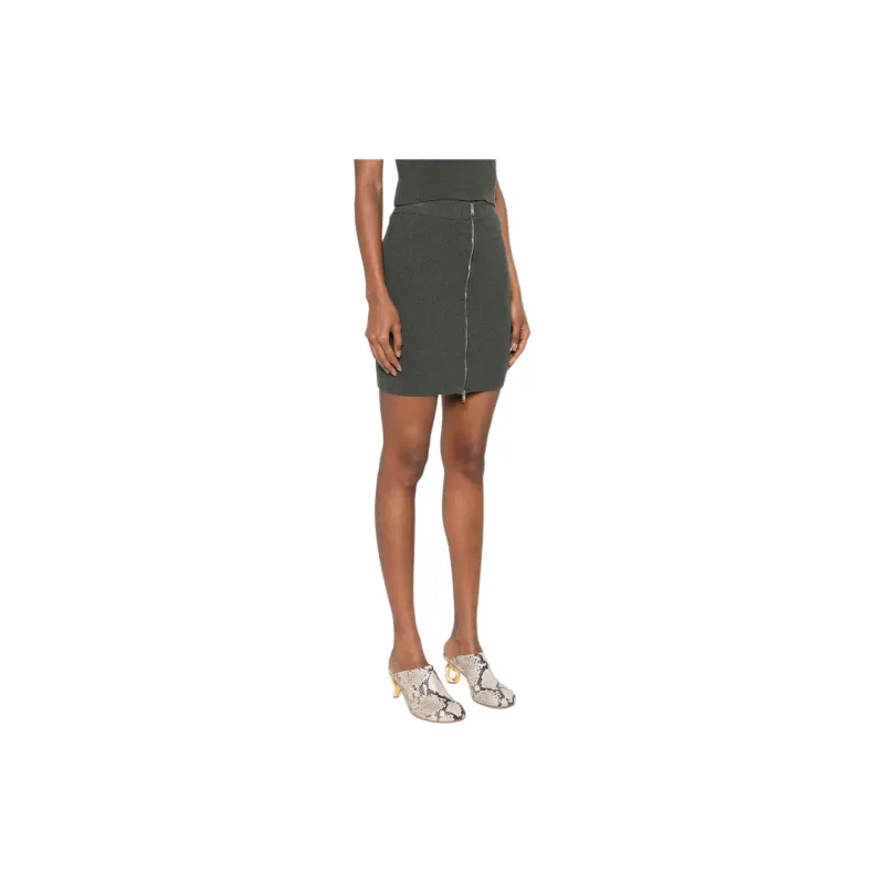 NANUSHKA Bouclé Zip up Miniskirt-3