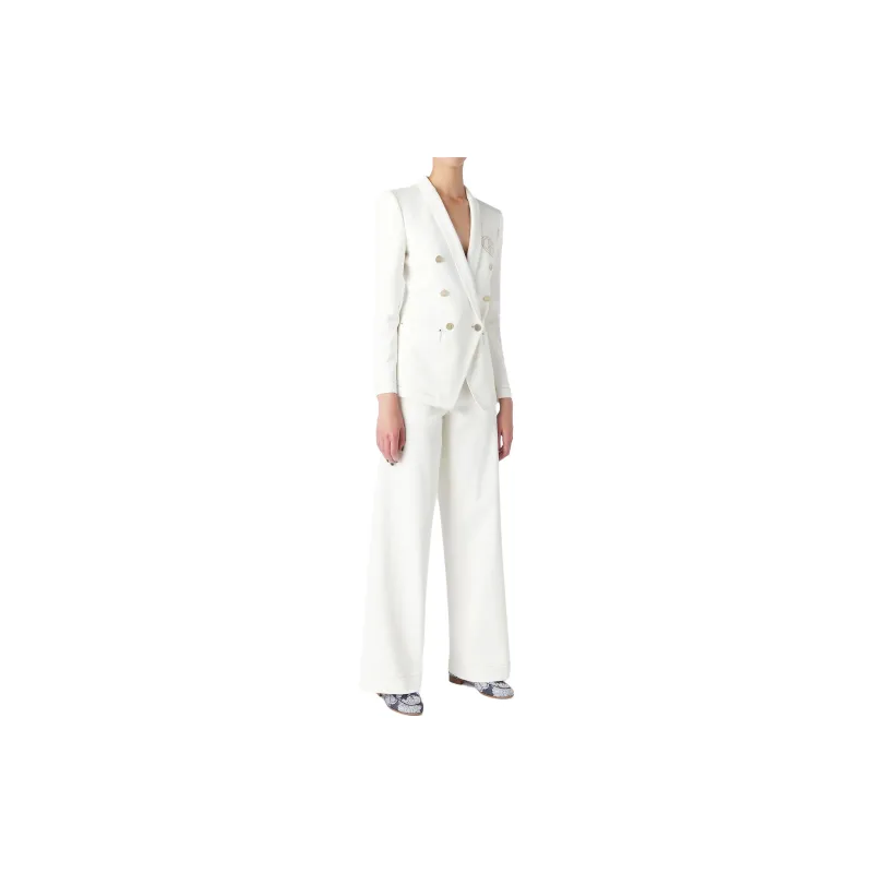 GIORGIO ARMANI Denim Collection Wide leg Trousers In Stretch Cotton Denim-1