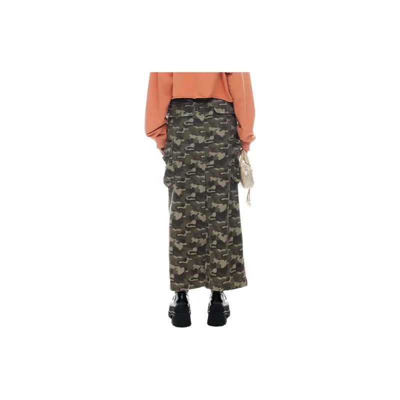 D'zzit Casual Short Skirts Women's Dark Green-5