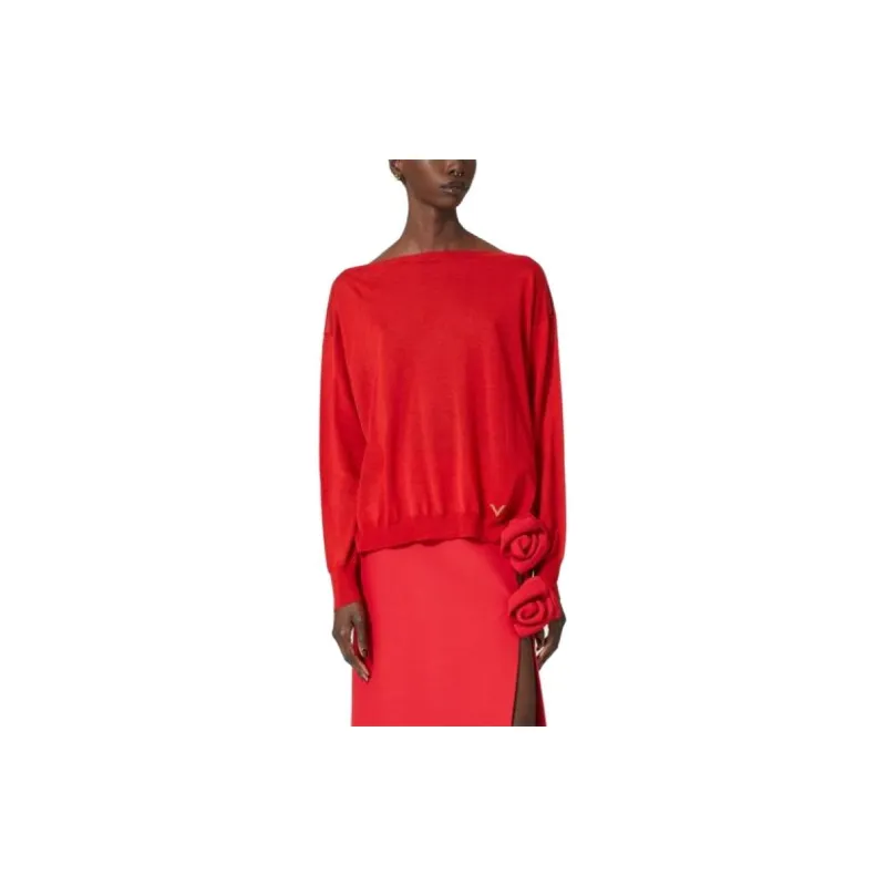 Valentino Sweaters Women's Red-1