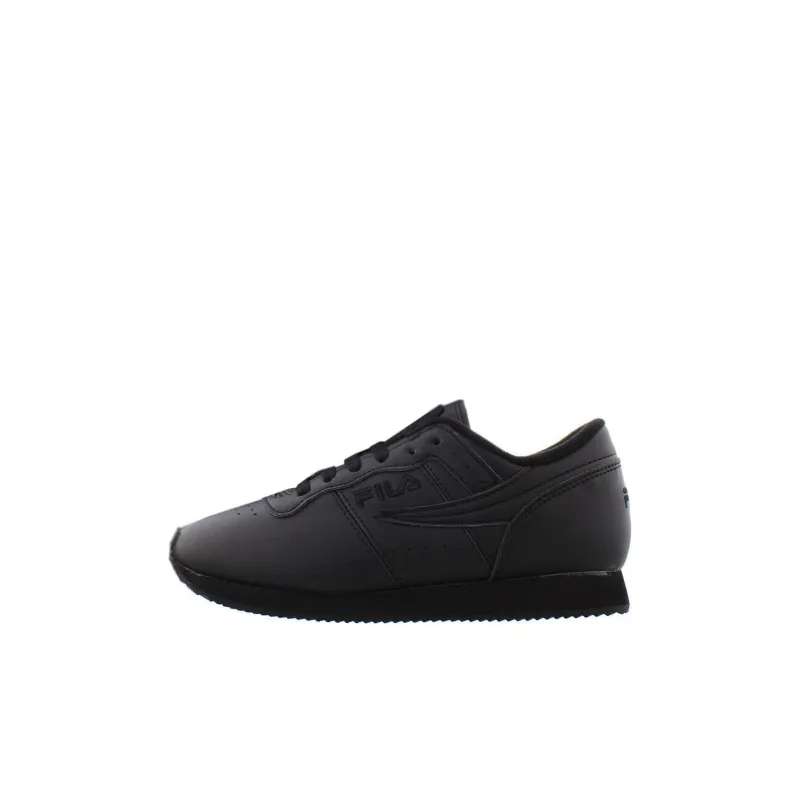 FILA KIDS Machu Anti Kick Cushioning Low Top Kids Lifestyle Shoes Black Kids'-0