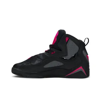 Jordan True Flight Black Dark Grey Deadly Pink GS