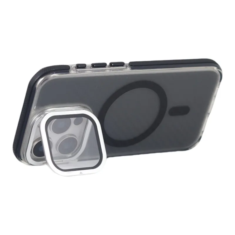 Urban Case Acrylic Material Lens Window Stand Magnetic Phone Cases Compatibility With IPhone 16 Pro Max Trendy And Cool-2