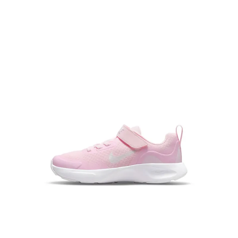 Nike Wearallday Abrasion Resistant Low Top Running Shoes Pink White Children Aged 3 7 Years Old-0