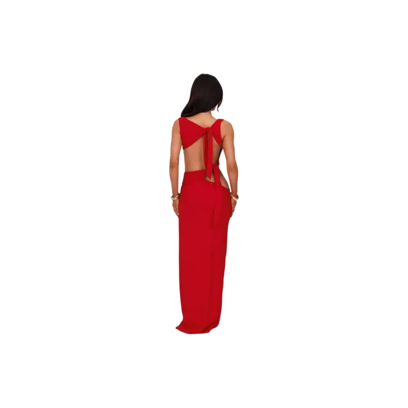 Tiger Mist CASPIAN DRESS Sleeveless Dress Women's Red-3