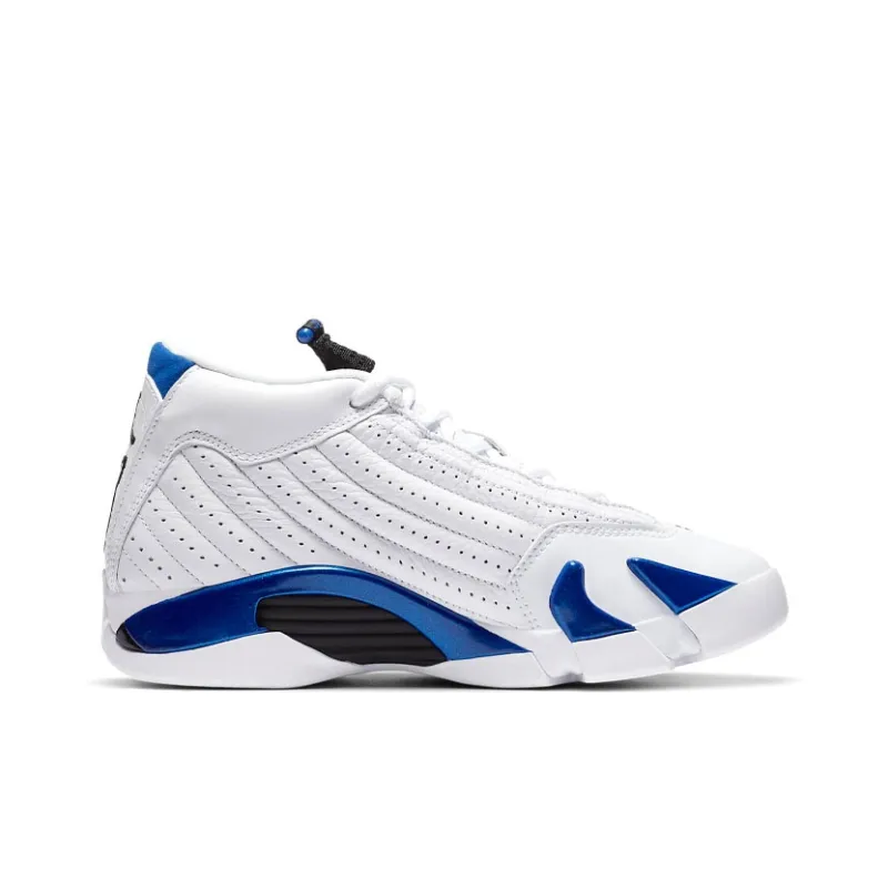 Jordan 14 Retro White Hyper Royal GS-1