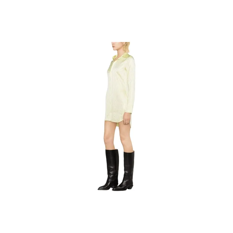 Alexander Wang Crystal Embellished Slim Fit Shirt Dress-1