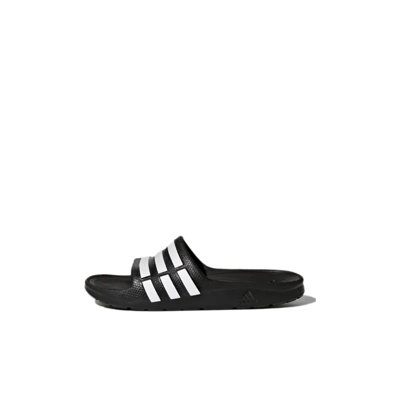 Adidas Duramo Series Abrasion Resistant Kids' Slippers Charcoal Black Kids'-0