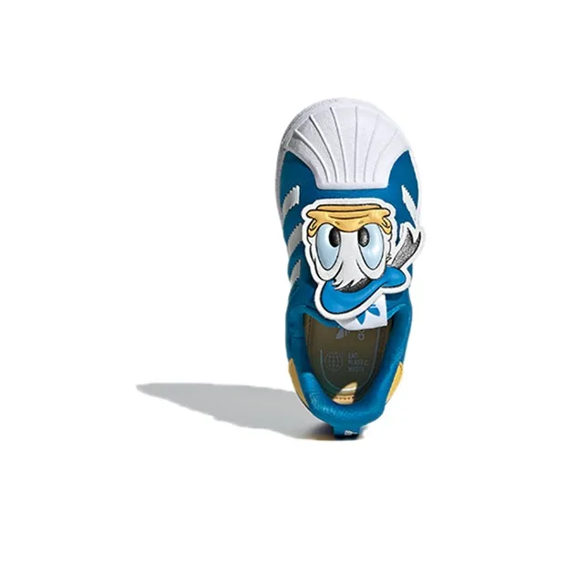 Disney x Adidas Originals 360 Abrasion Resistant Low Top Kids' Skateboarding Shoes Blue Children Aged 3 7 Years Old-4