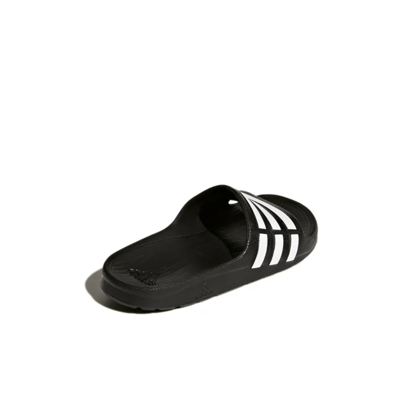 Adidas Duramo Series Abrasion Resistant Kids' Slippers Charcoal Black Kids'-3