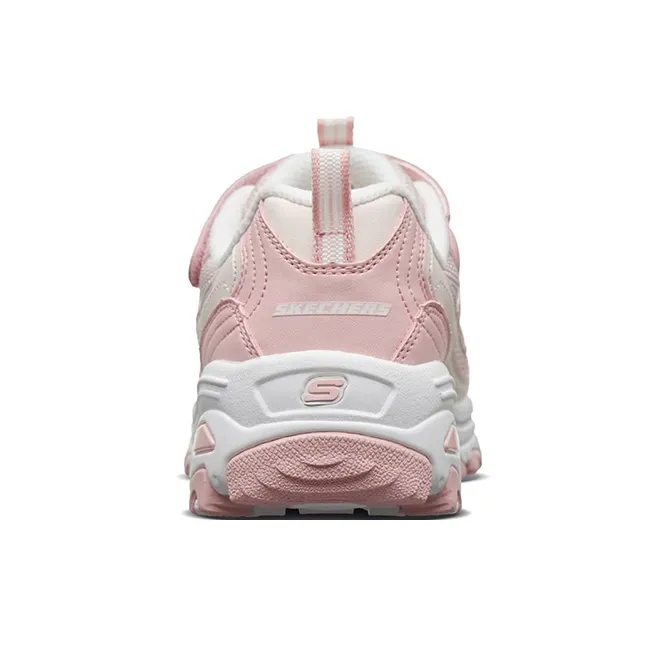 Skechers D'LITES Series Slip Resistant Cushioning Abrasion Resistant Kids Lifestyle Shoes Pink Teenagers-3