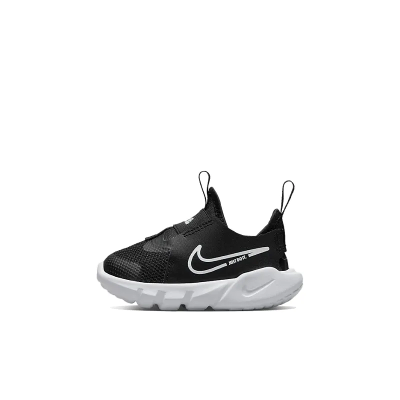 Nike Flex Runner 2 Slip Resistant Cushioning Abrasion Resistant Low Top Running Shoes Black Infant And Toddler-0