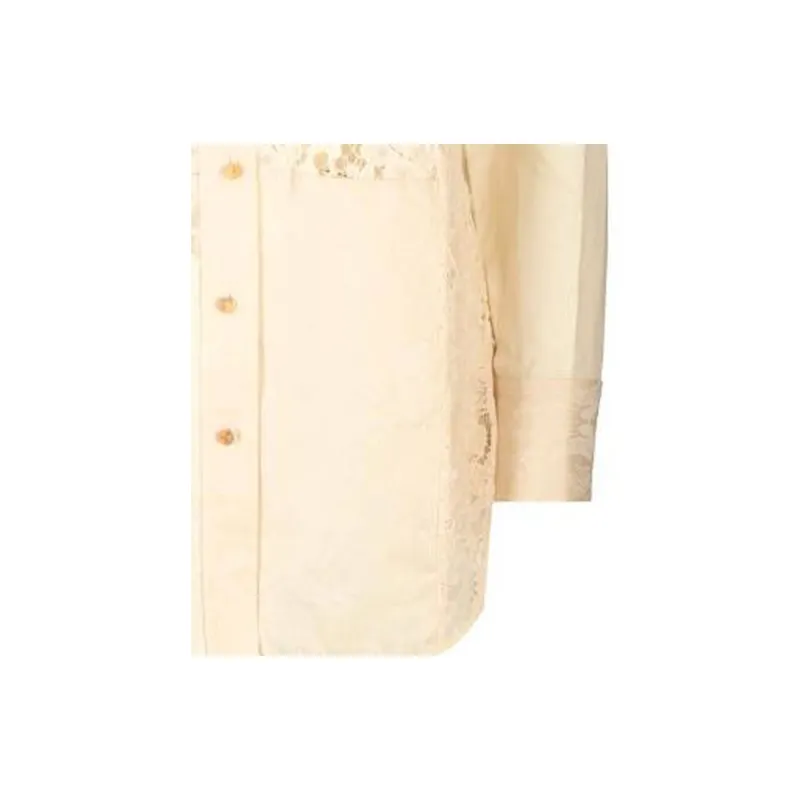 Zimmermann Luminosity Lace panel Cotton blend Shirt-2